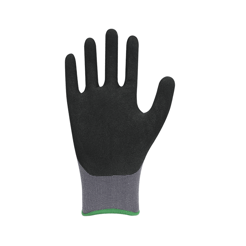 15G nylon/spandex vložka s pieskovo-nitrilovým povlakom