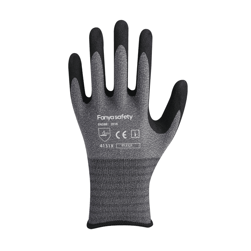 15G nylon/spandex vložka s pieskovo-nitrilovým povlakom