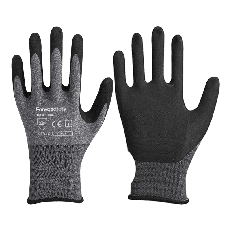 15G nylon/spandex vložka s pieskovo-nitrilovým povlakom