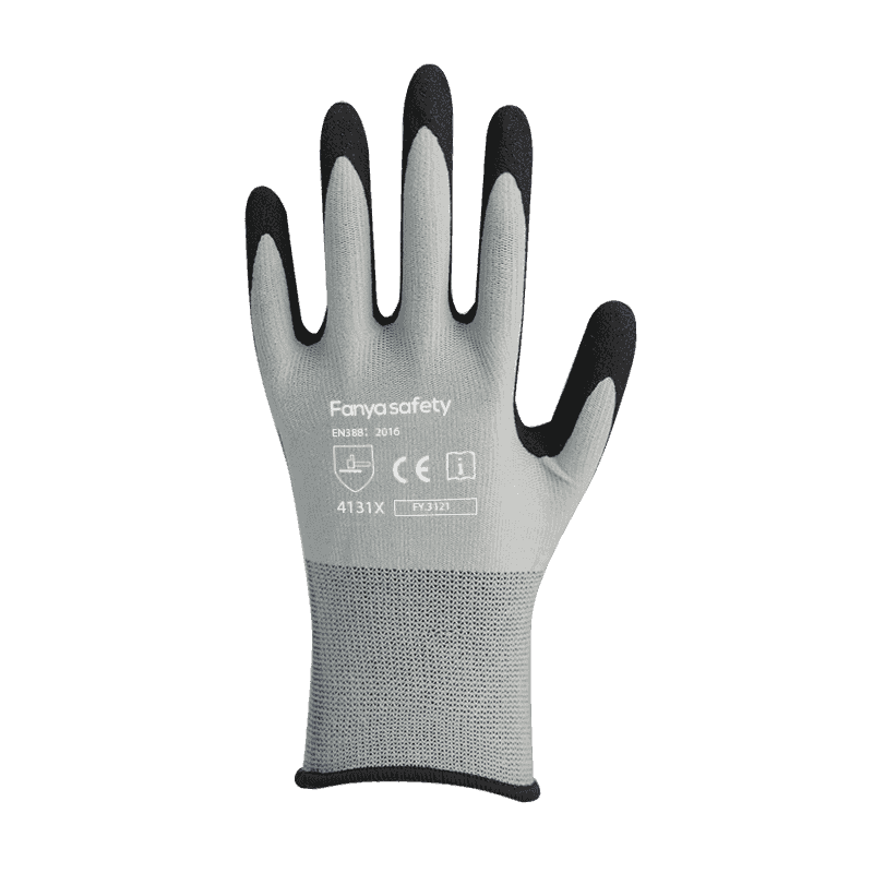 15G nylon/spandex vložka s pieskovo-nitrilovým povlakom