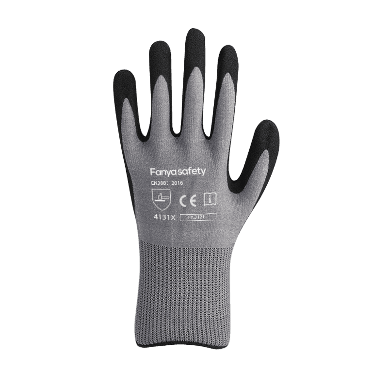15G nylon/spandex vložka s pieskovo-nitrilovým povlakom
