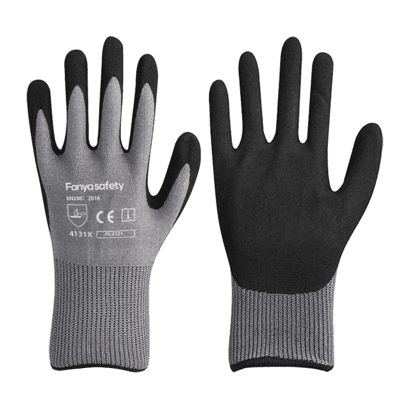 15G nylon/spandex vložka s pieskovo-nitrilovým povlakom