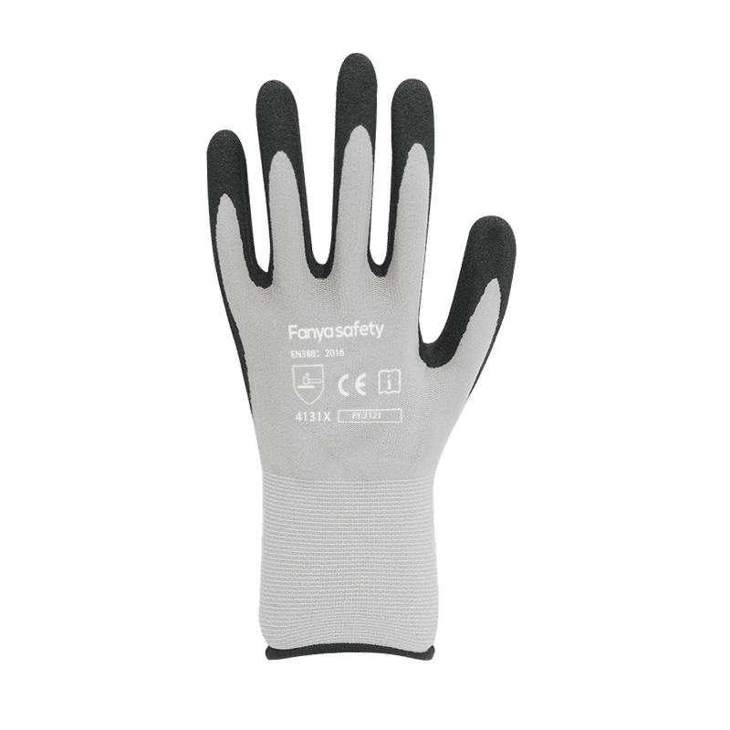 15G nylon/spandex vložka s pieskovo-nitrilovým povlakom